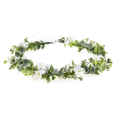 Vividsun Bridal Green Leaf Crown
