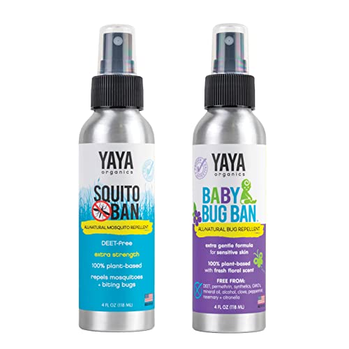 YAYA Organics Squito Ban + Baby Bug Ban Duo Pack