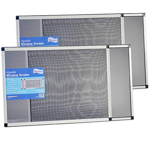 Expandable Window Screen - 2 Pack of Large Adjustable Window Screens