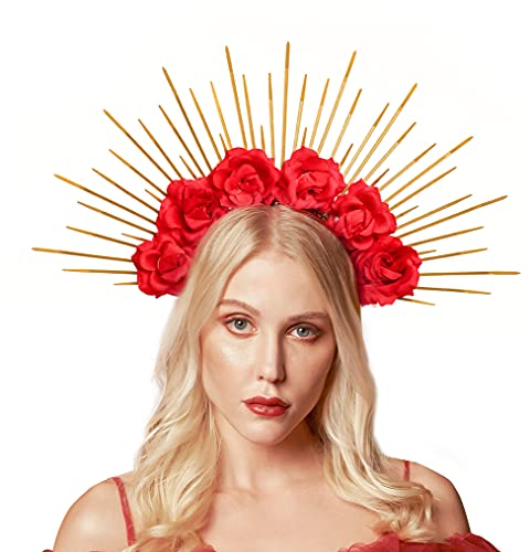 Zivyes Flower Halo Crown