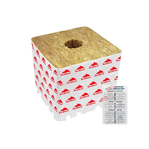 Redrock Rockwool PRO Grow Block | Hydroponic 4-Pack