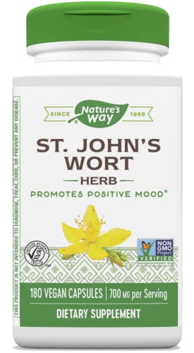 Nature's Way St. John’s Wort Herb, 700 mg per serving, 180 VCaps