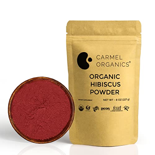 Organic Hibiscus Petals Powder - USDA Certified, Non GMO & Gluten Free