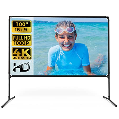 Portable Outdoor Projector Screen with Stand