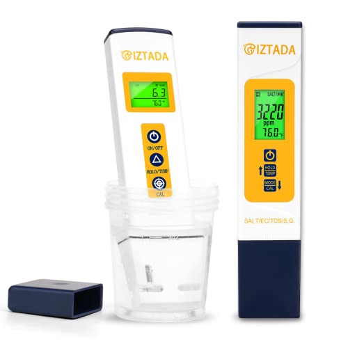 pH and Salinity Meter Combo for Saltwater Pool and Aquariums