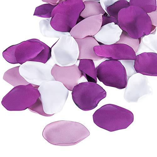Reusable Fake Purple Flower Petals for Wedding Decoration