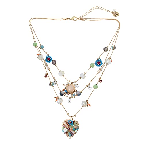 Woven Heart Layered Necklace by Betsey Johnson
