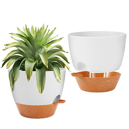 GARDIFE 10 inch Self Watering Plant Pots