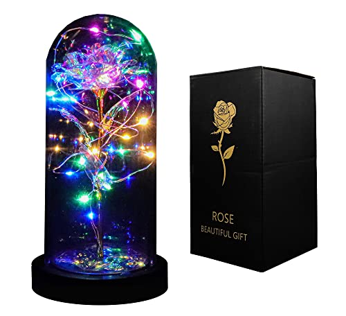 Galaxy Artificial Rose Flowers with LED Light