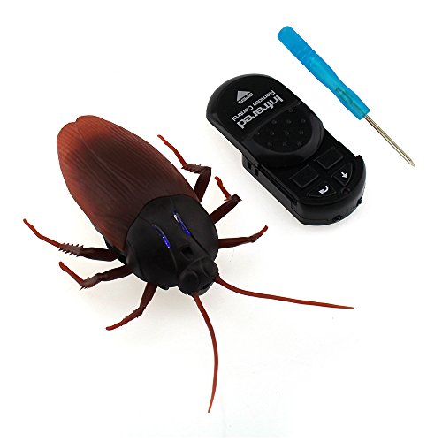 Remote Control Cockroach Toy with Glowing Eyes