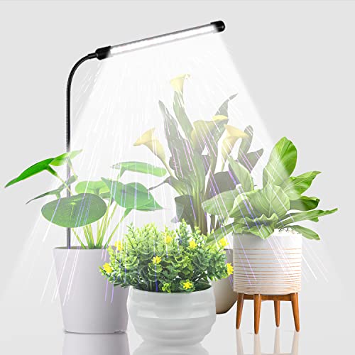 Juhefa Indoor Plant Grow Light, 6000K Full Spectrum Gooseneck Plant Lamp