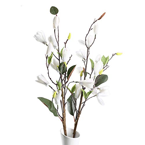 HO2NLE Artificial Silk Magnolia Flowers