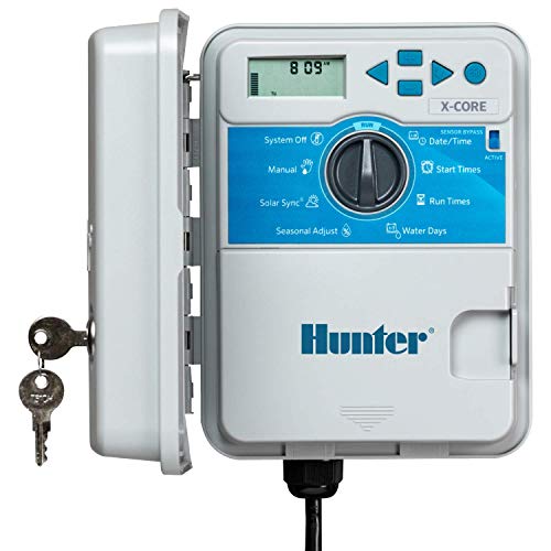 Hunter XC400 X-Core 4-Station Outdoor Irrigation Controller, Small