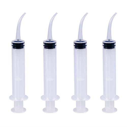 Disposable Dental Irrigation Syringe with Curved Tip