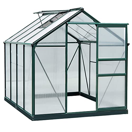 Outsunny 6' x 8' Polycarbonate Greenhouse