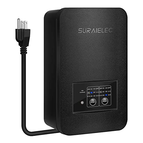 Suraielec 120W Low Voltage Transformer with Photocell Sensor and Timer