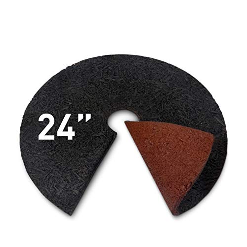 RubberRing Tree Ring Rubber Mulch - Double Sided Natural Look