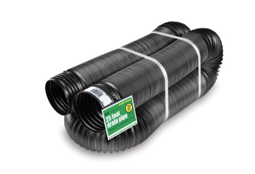 Flex-Drain 4-Inch by 25-Feet Flexible/Expandable Landscaping Drain Pipe