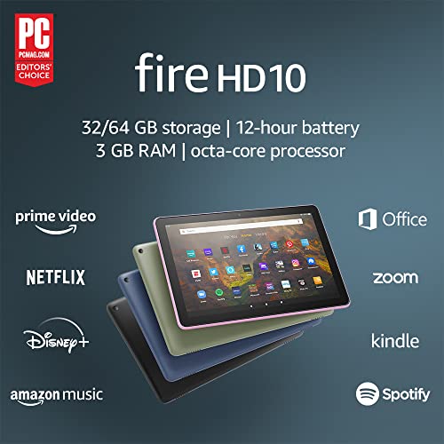 Amazon Fire HD 10 tablet (2021) - Bright Display, Long Battery Life, Responsive Performance