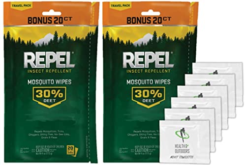 Repel Mosquito Repellent Wipes