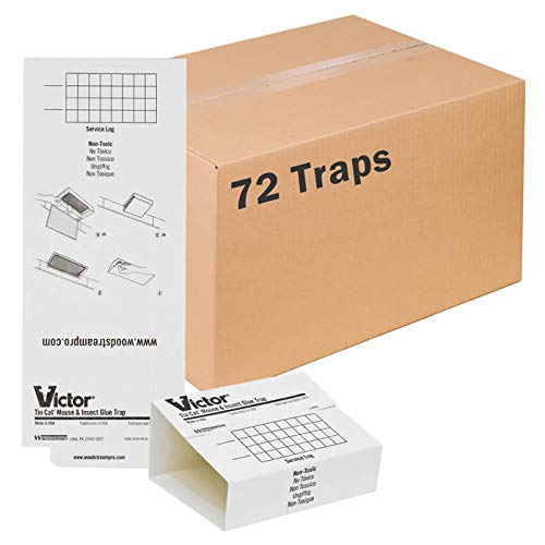 Victor M309 Sticky Glue Board Traps - 72 Pack