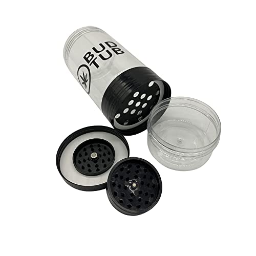 Herb Storage Jar with Magnetic Grinder and Shake Separator