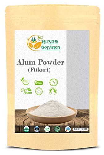 Herbs Botanica Alum Powder Alumbre Potassium Alum Fitkari Fatkari