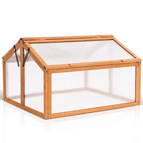 MCombo Double Box Wooden Greenhouse Cold Frame