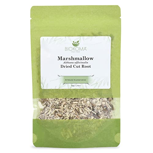 Pure and Natural Biokoma Marshmallow Dried Cut Root - Herbal Tea