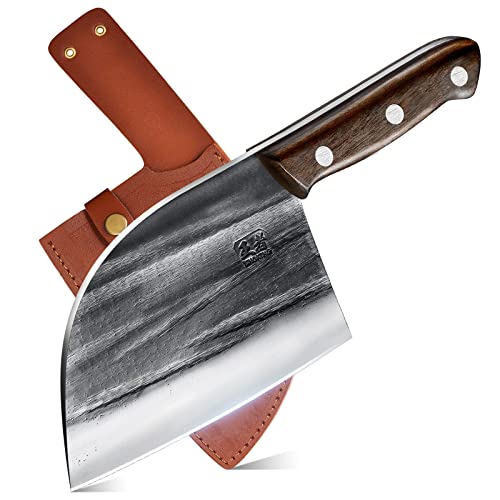 ENOKING HandForged Meat Cleaver Knife