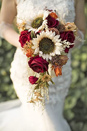 Vintage Sunflower Wedding Bouquets