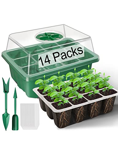 Seed Starter Tray with Adjustable Humidity Dome and Base Plant Starter Kit
