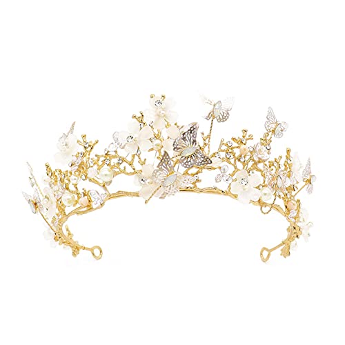 Butterfly Flower Tiara Bride Crown