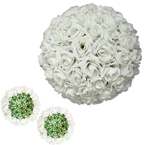 9 Inch Artificial Satin Flower Ball for Wedding Decoration