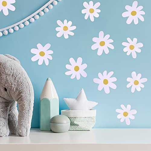White Daisy Wall Decals