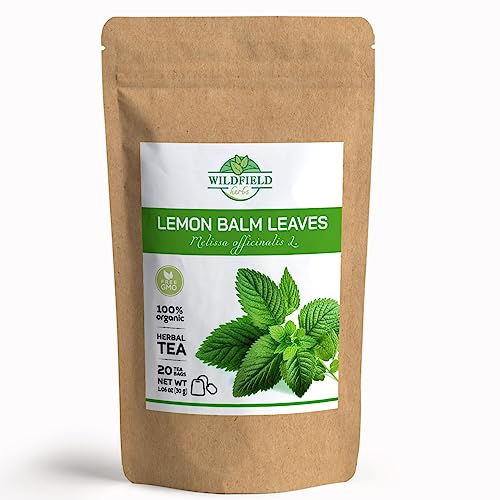Dried Cut Lemon Balm Herbal Tea - 20 Count
