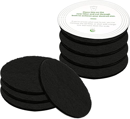 Pack of 8 Compost Bin Charcoal Filters