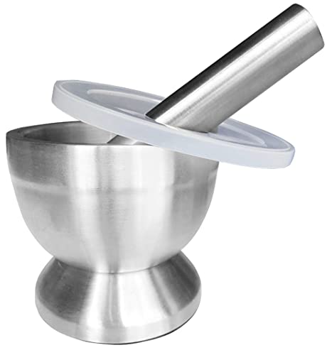 Stainless Steel Mortar and Pestle Bowl Set