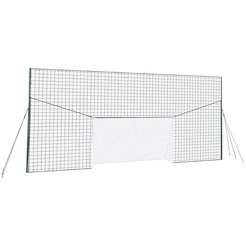 Adjustable Soccer Practice Net Rebounder Backstop with Training Goal