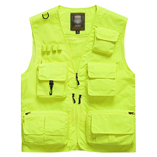 PEHMEA Men's Outdoor Casual Work Vest with Pockets