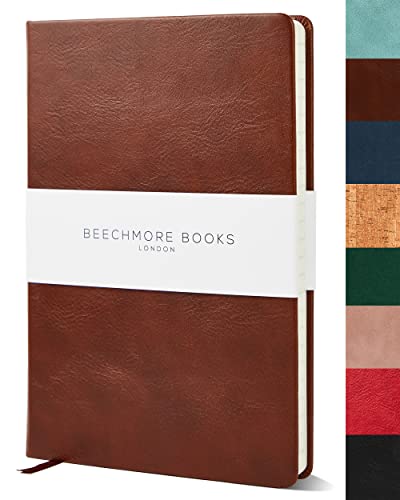 BEECHMORE BOOKS Ruled Notebook - Premium Hardcover Journal
