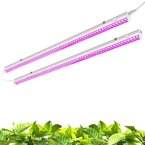 Monios-L T5 Grow Lights 4ft, LED Plant Grow Light, 40W (2 x 20W), 2-Pack