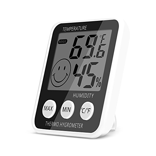TiToeKi 2-in-1 Indoor Thermometer Humidity Monitor
