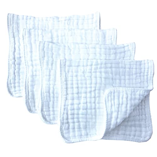 Synrroe Muslin Burp Cloths - Soft and Absorbent Baby Cloths