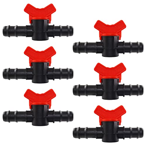 Moicstiy Garden Drip Irrigation Valve - 6Pcs, 3/4 Inch Size