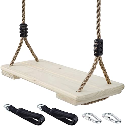 Wooden Swing Seat for Kids and Adults