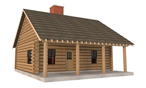 DIY Log Cabin House Plans - 2 Bedroom Vacation Home