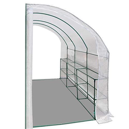 Strong Camel 10x5x7'H Walk-in Wall Greenhouse