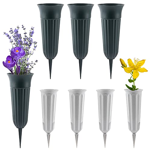 8 Pack Cemetery Vases with Spikes