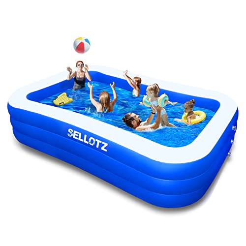 SELLOTZ Inflatable Pool for Kids and Adults
